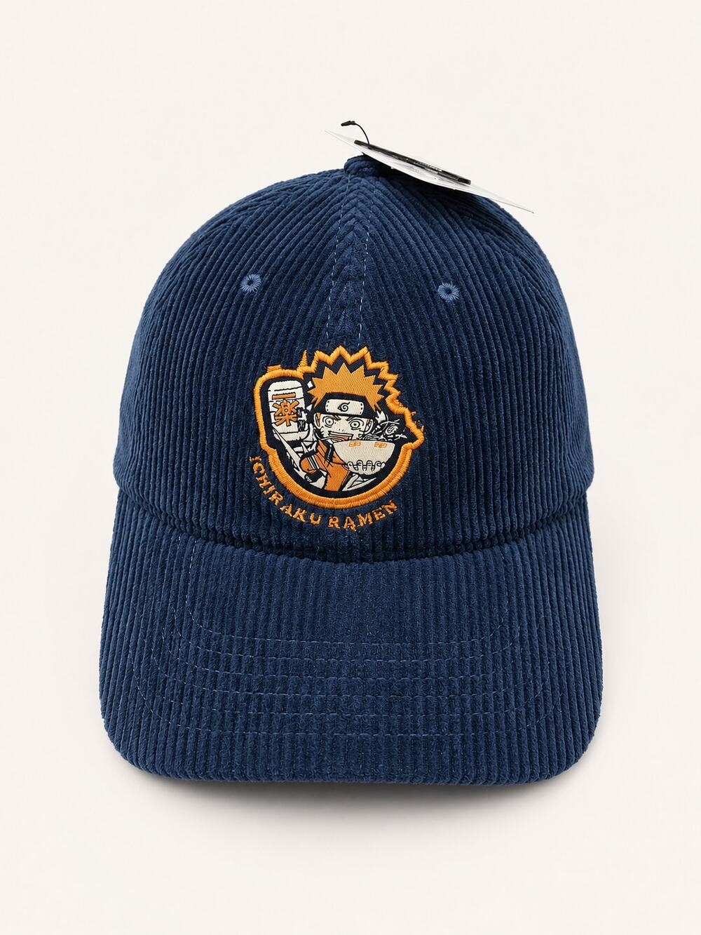 Naruto Shippuden Ichiraku Ramen Blue Corduroy Baseball Cap NWT